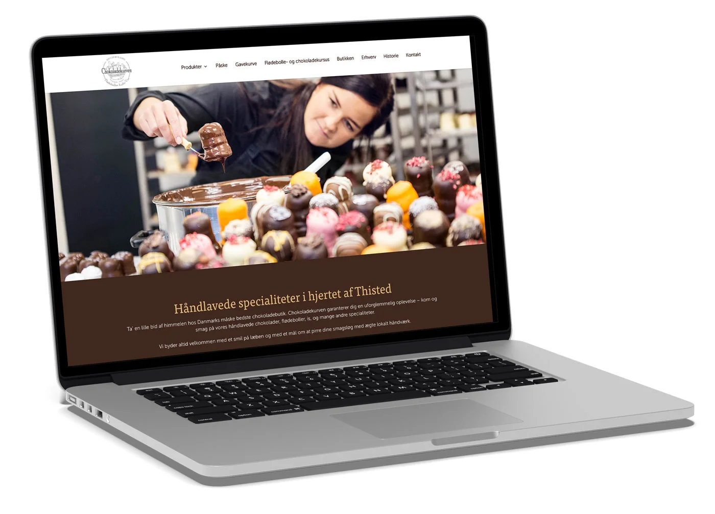 Chokoladekurven hjemmeside